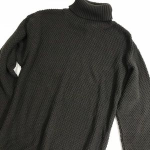 Brown Eileen Fisher Turtleneck Open Knit sweater